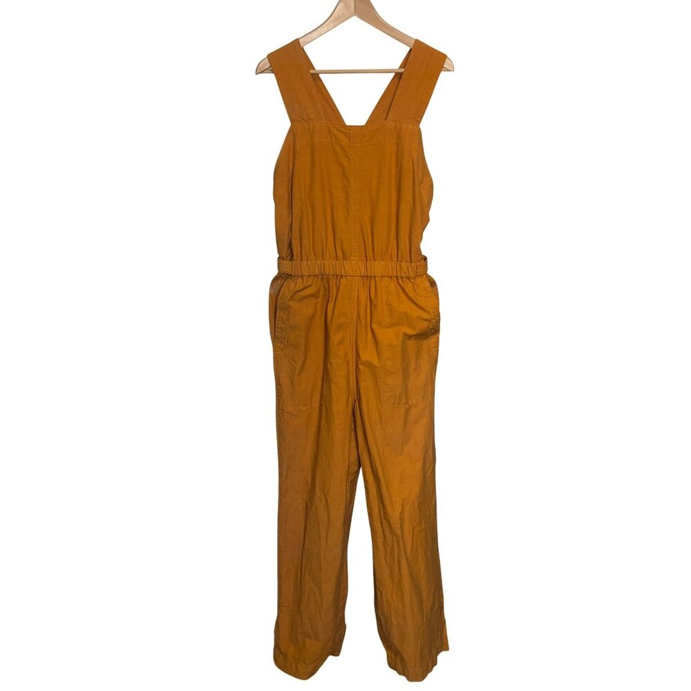 Everlane Womens Jumpsuit Organic Cotton Rust Size 6 Relaxed Fit Casual Wear